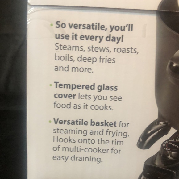 Presto kitchen kettle; multi cooker, fryer & steamer - new in unopened box - Picture 5 of 9